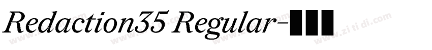 Redaction35 Regular字体转换